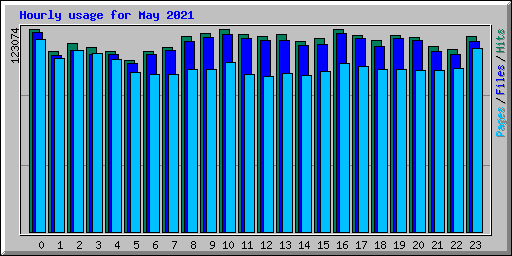 Hourly usage for May 2021